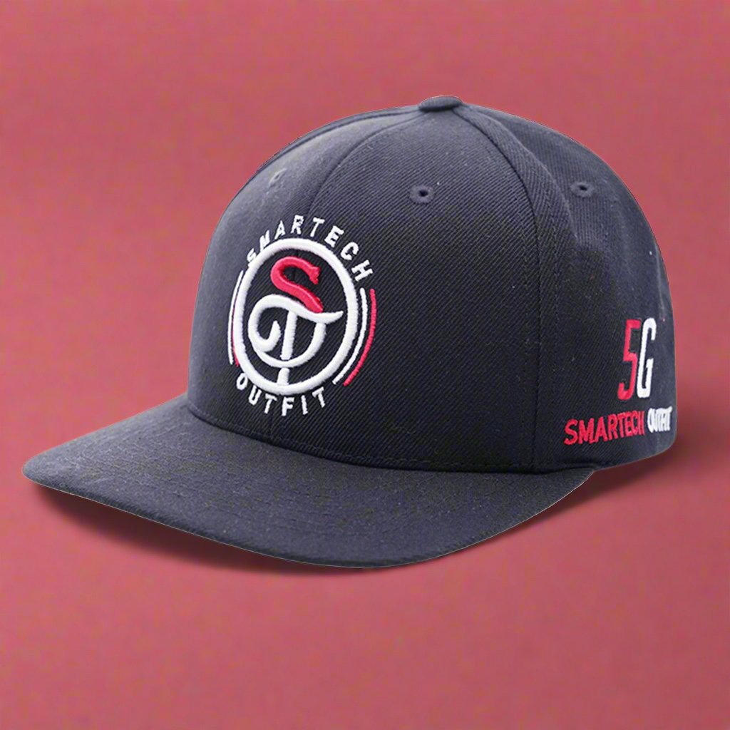 Introducing the Black 5G Logo SnapBack Cap by Smartech Outfit