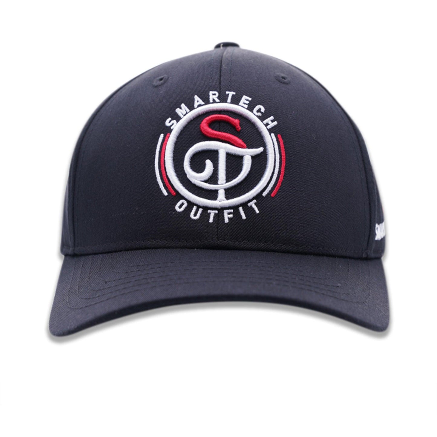 Designer baseball cap with intricate embroidery, customizable with personalized text or logo for a unique style.