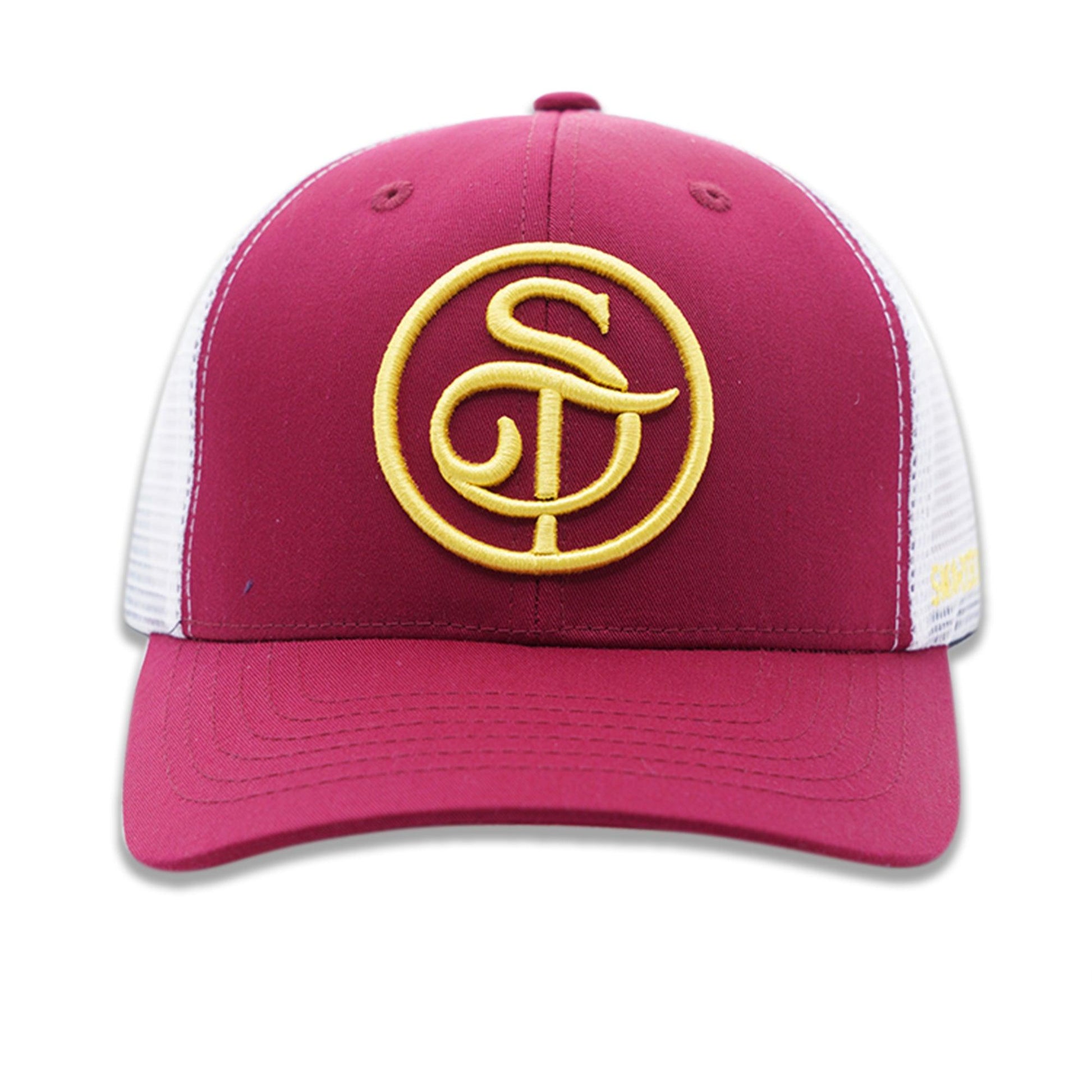 Burgundy Trucker Mesh Cap - Smartech Outfit