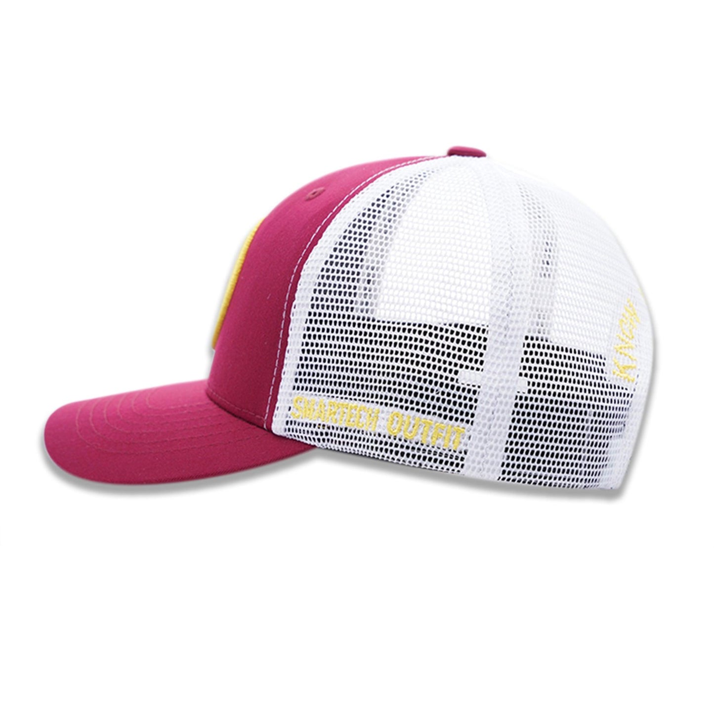 Burgundy Trucker Mesh Cap - Smartech Outfit