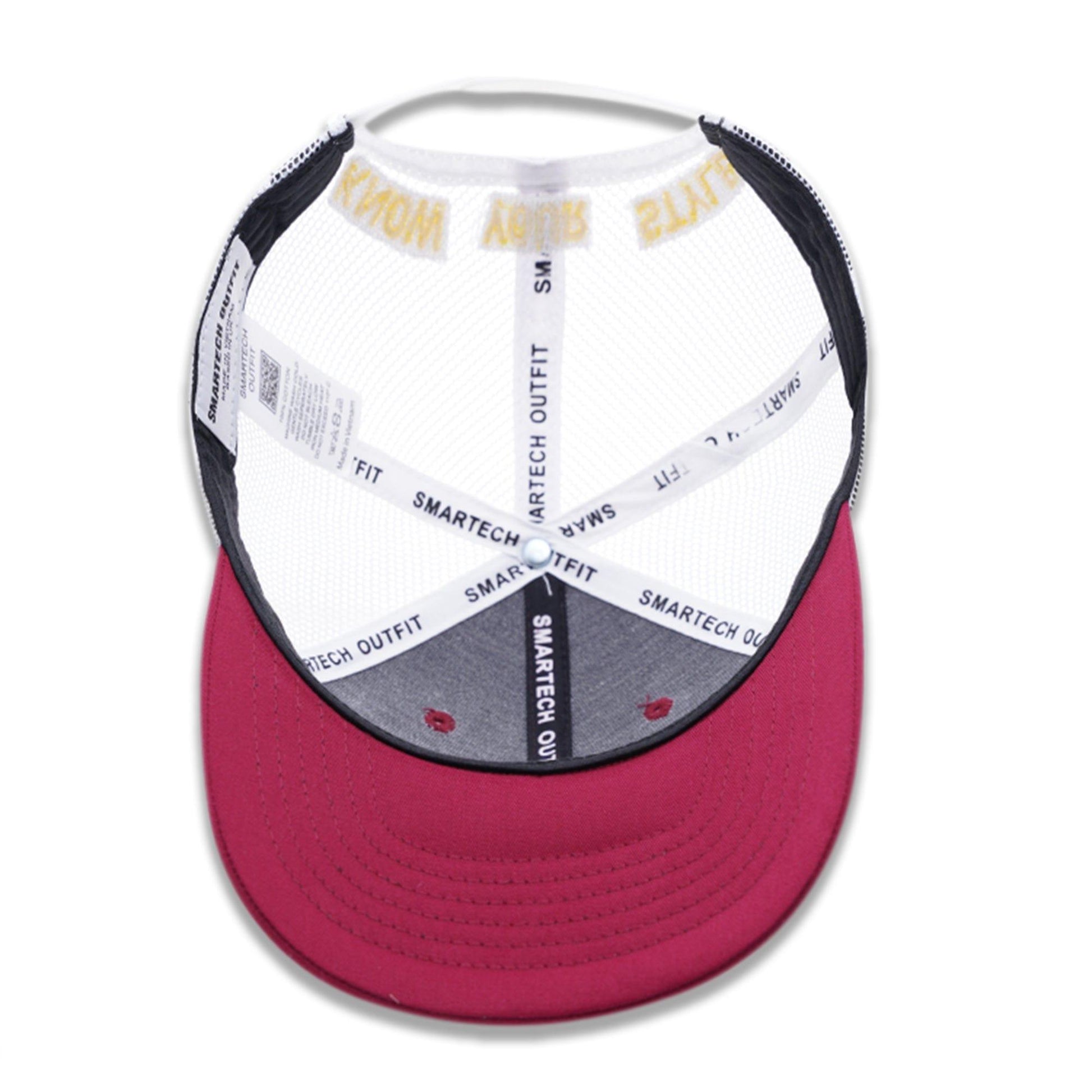 Burgundy Trucker Mesh Cap - Smartech Outfit