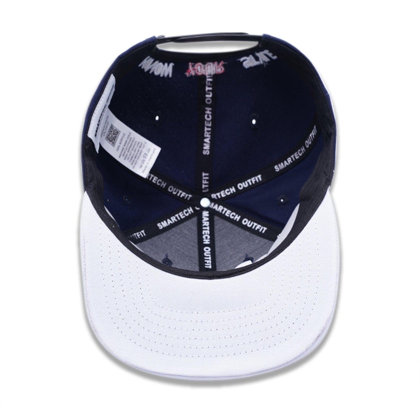 Dark Blue & White Snapback Cap - Smartech Outfit