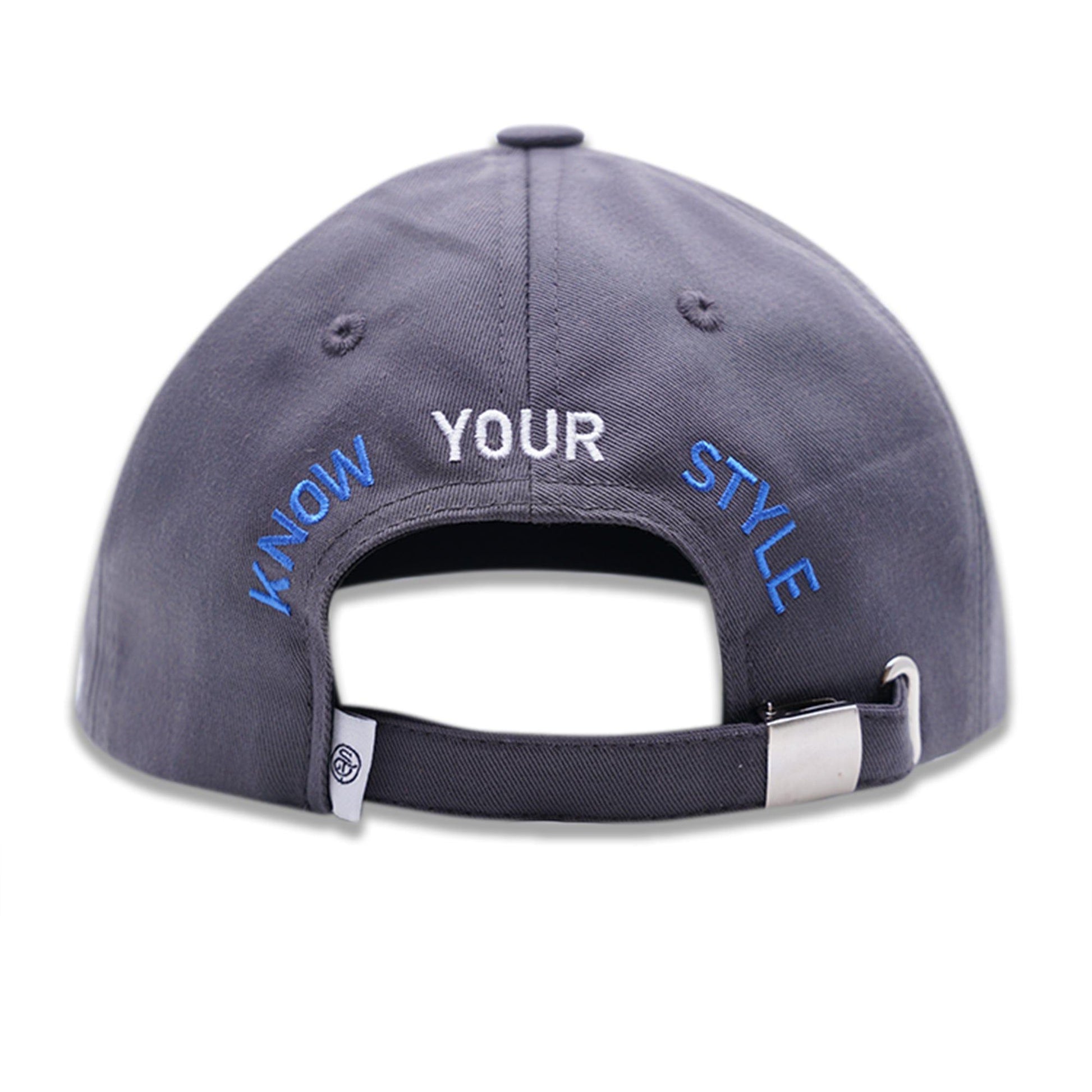 Gray Cotton Baseball Cap - Smartech Outfit